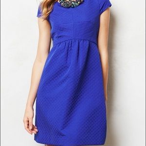 Anthropologie Blue HD Dress with Pockets